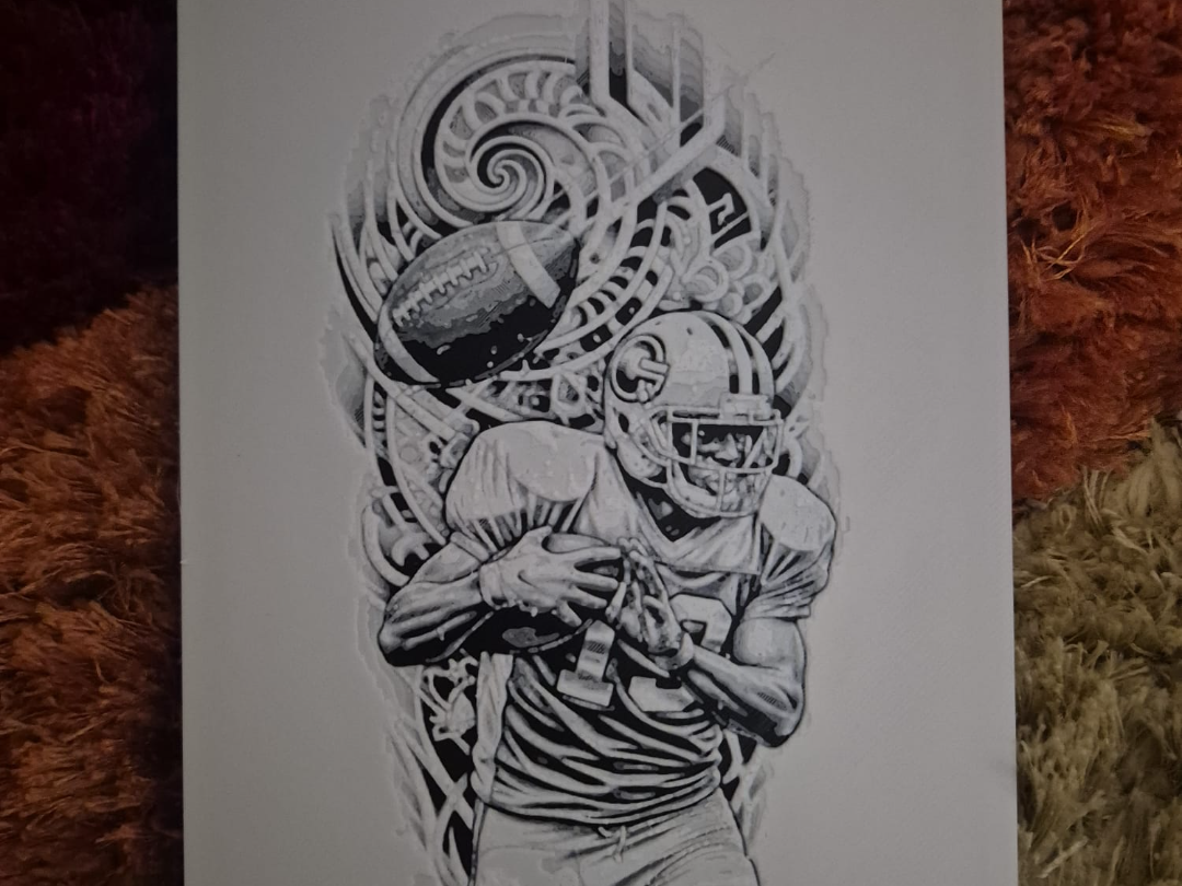 american footballer hueforge
