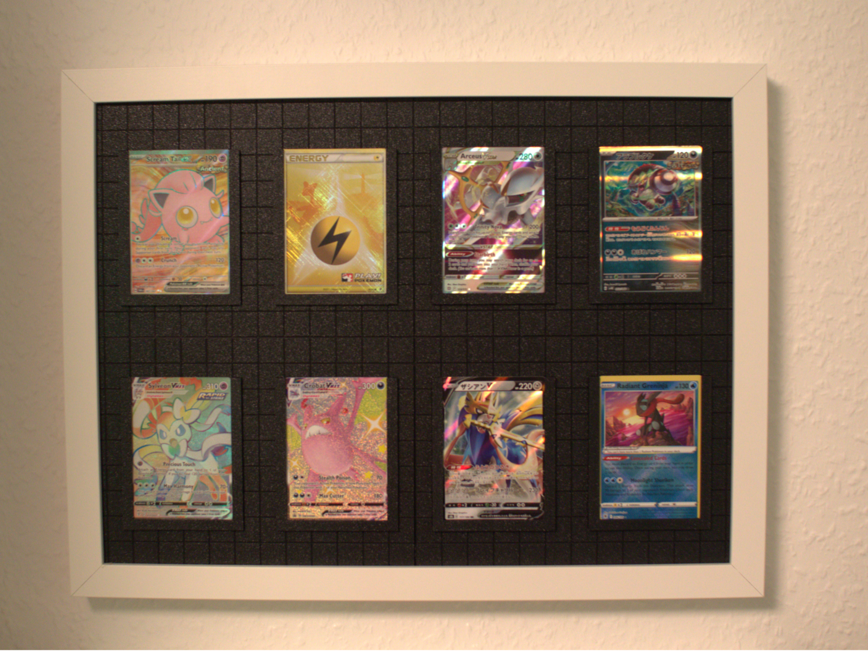 Trading card display frame for 40x30 Ikea rodalm