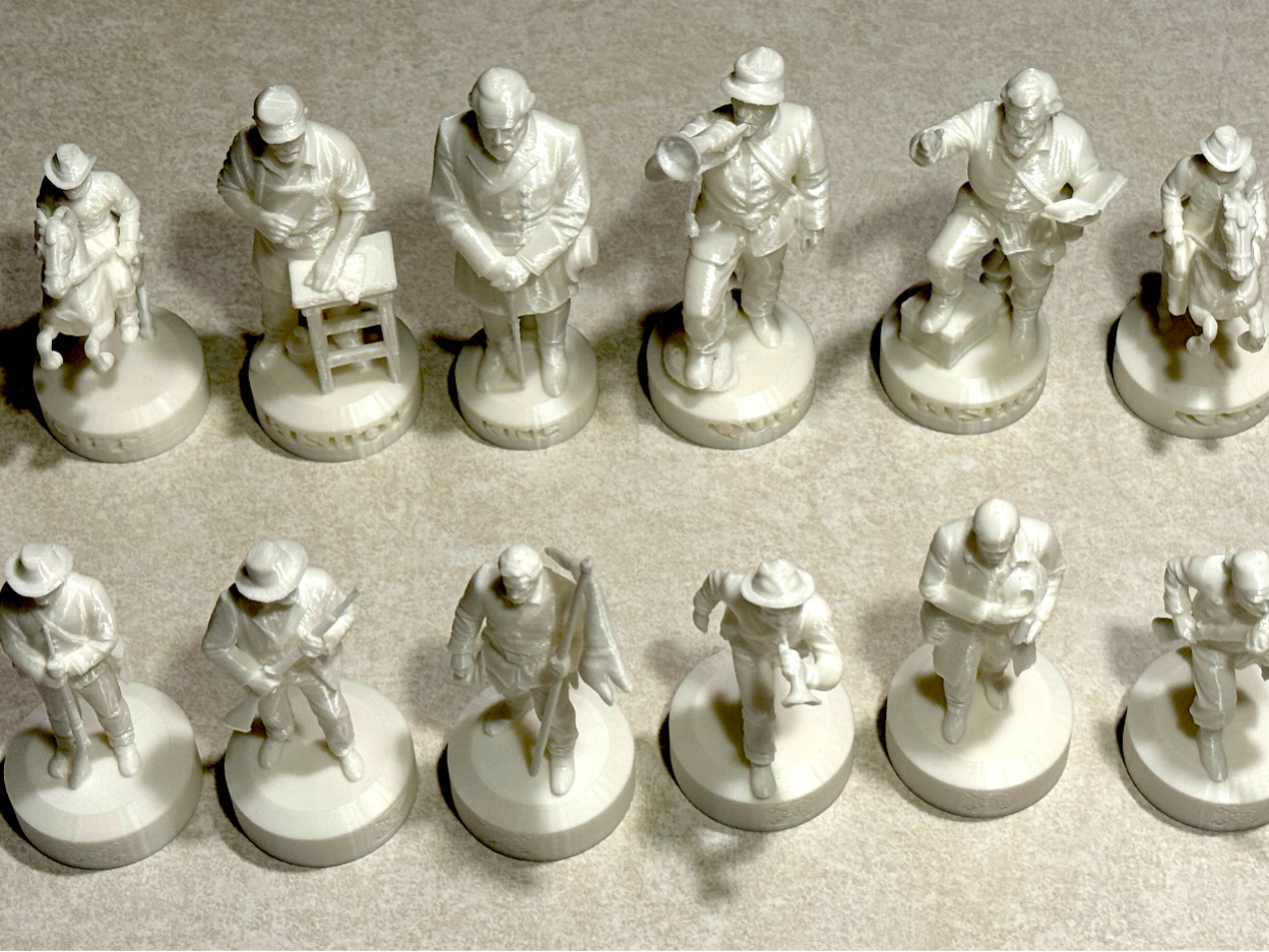 The American Civil War in miniature ~ Chess Sets
