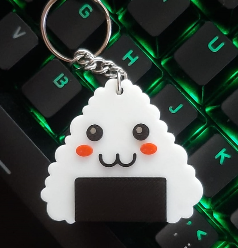 Kawaii Rice Ball Keychain
