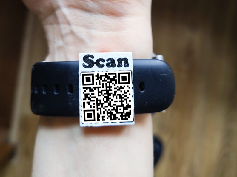 QR emergencia para el reloj