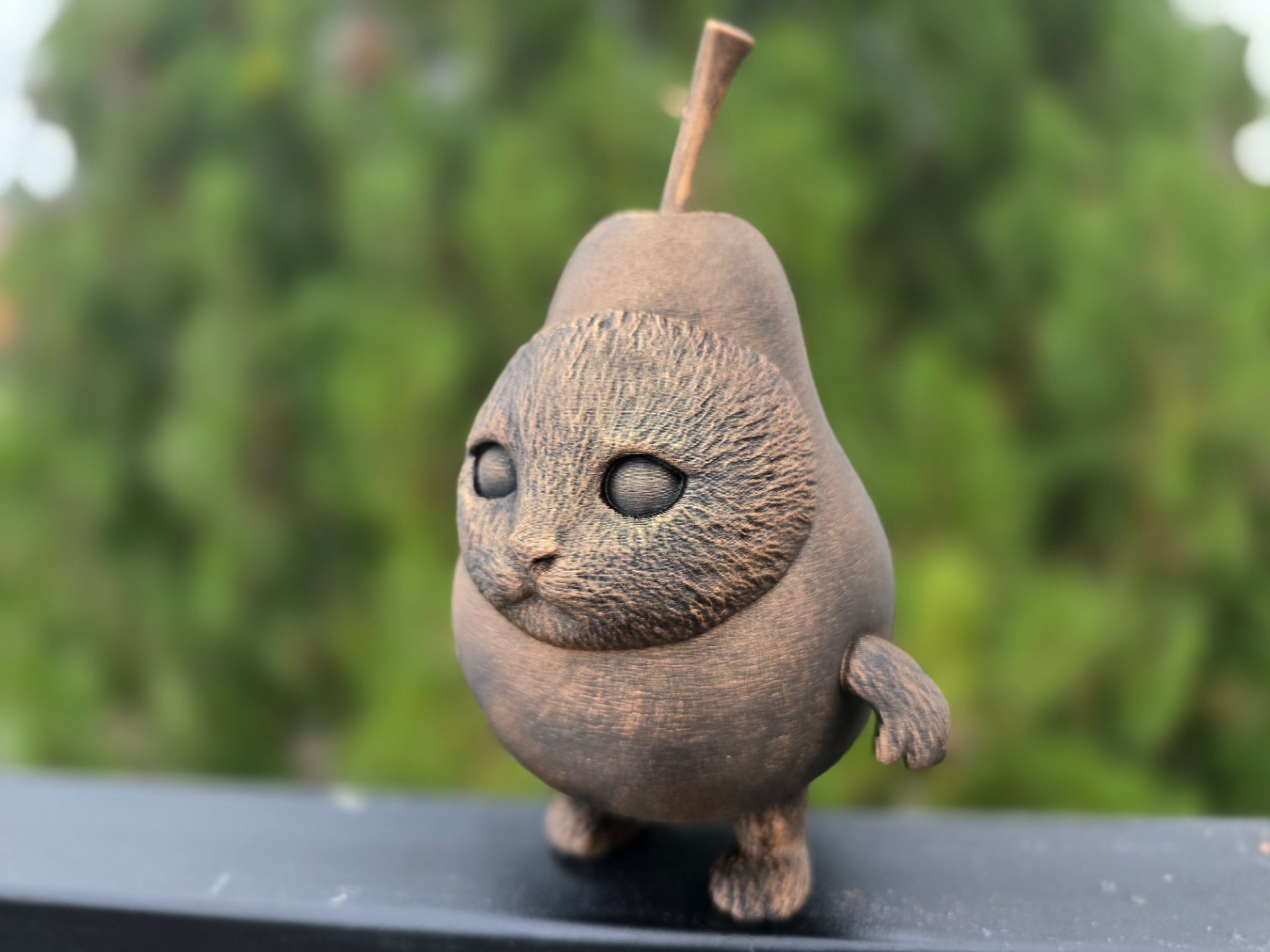 PEAR CAT FIGURINE