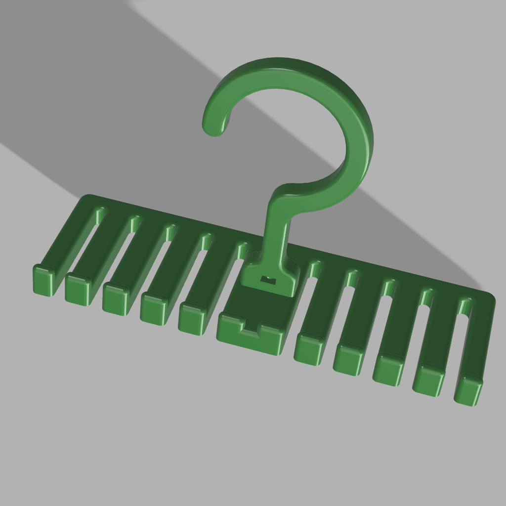 Percha para cinturones o corbatas