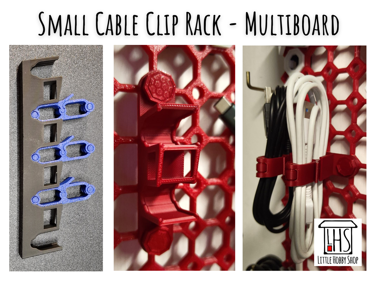 Small Cable Clip Rack - Multiboard Version