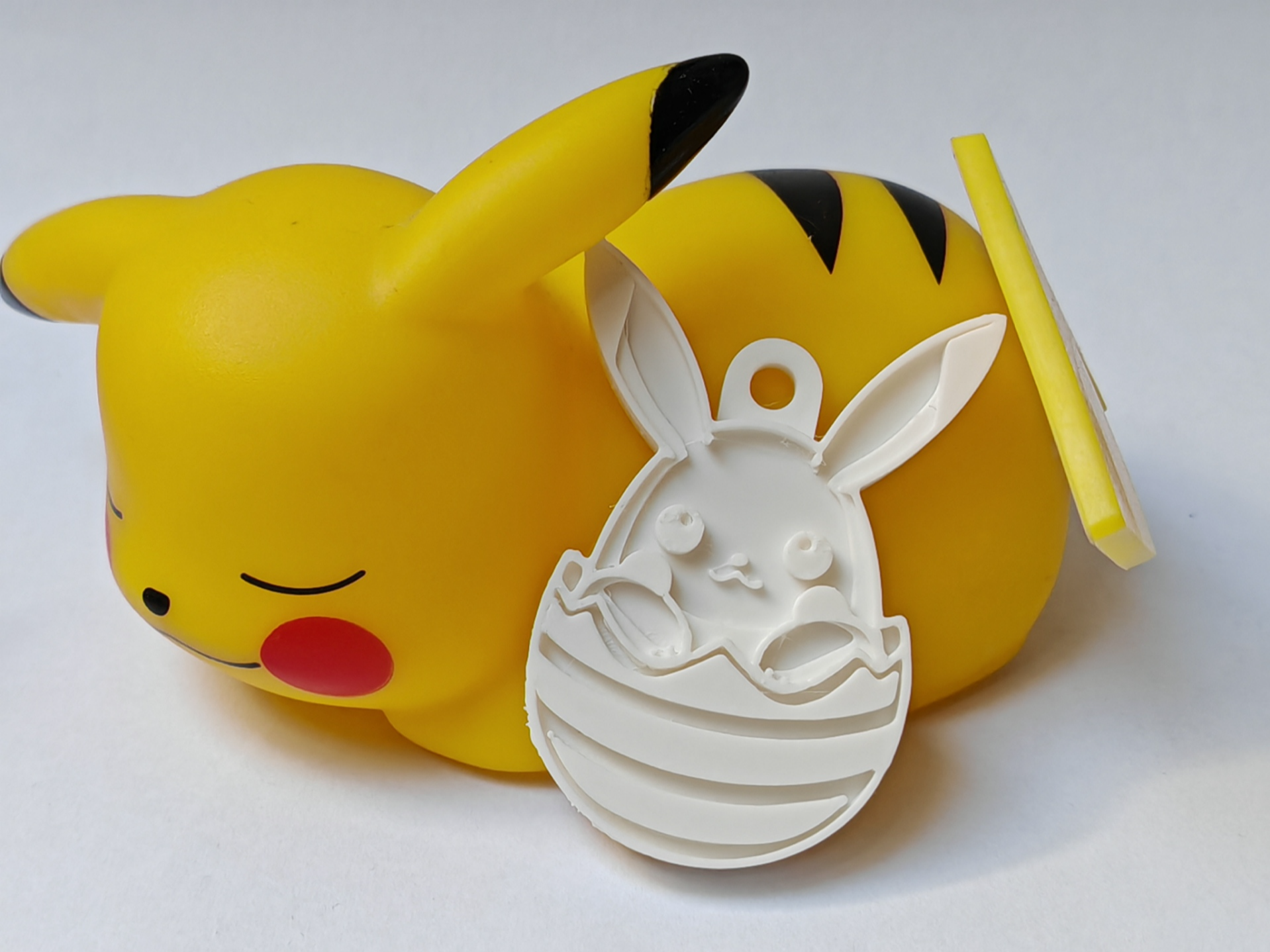 Pikachu Easter Egg Keychain