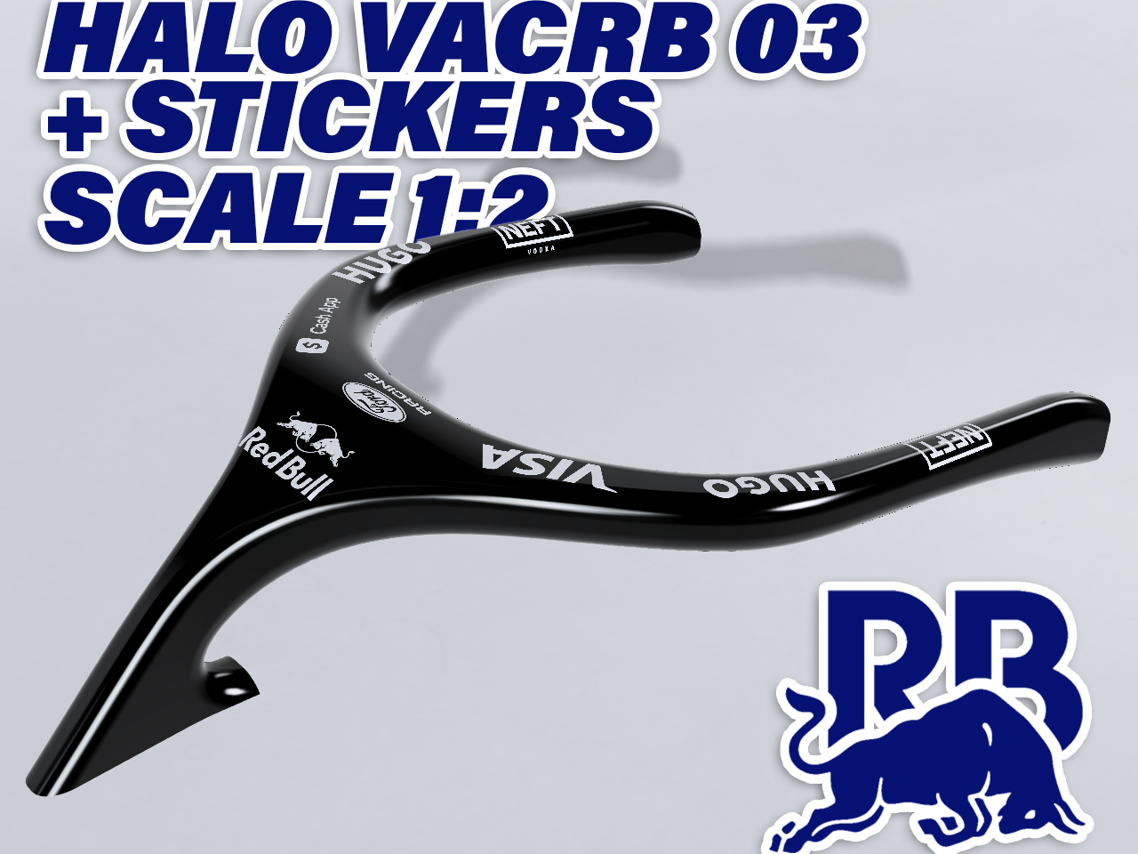 VCARB 03 HALO + STICKERS SCALE 1:2