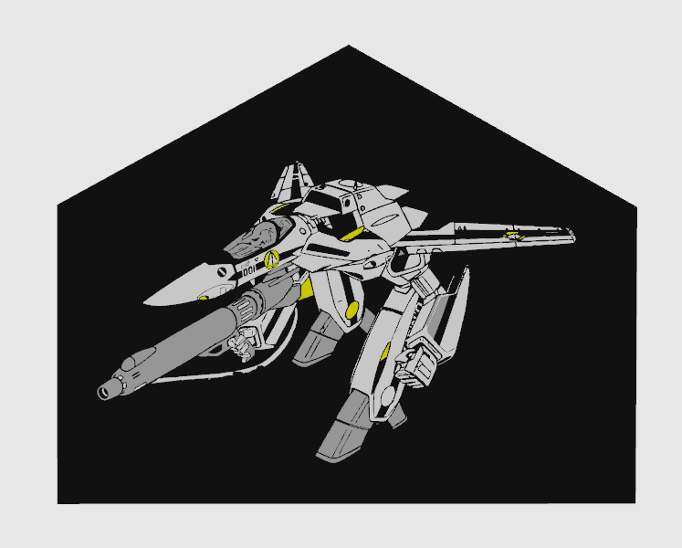 Robotech/Macross Veritech Fighter in Guardian/Gerwalk Mode Light Box/sign