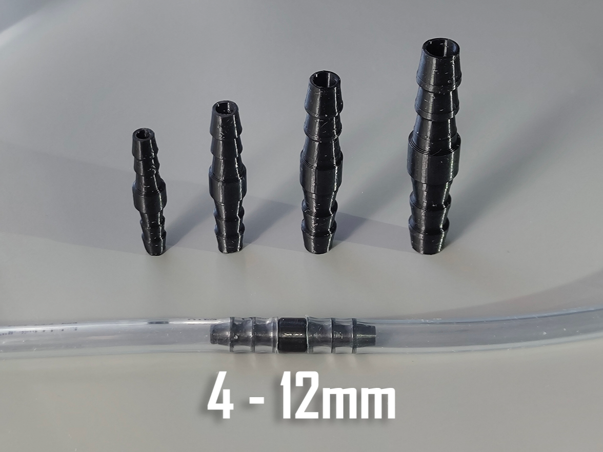 Tube Barbed Connector - Metric - 4-12mm