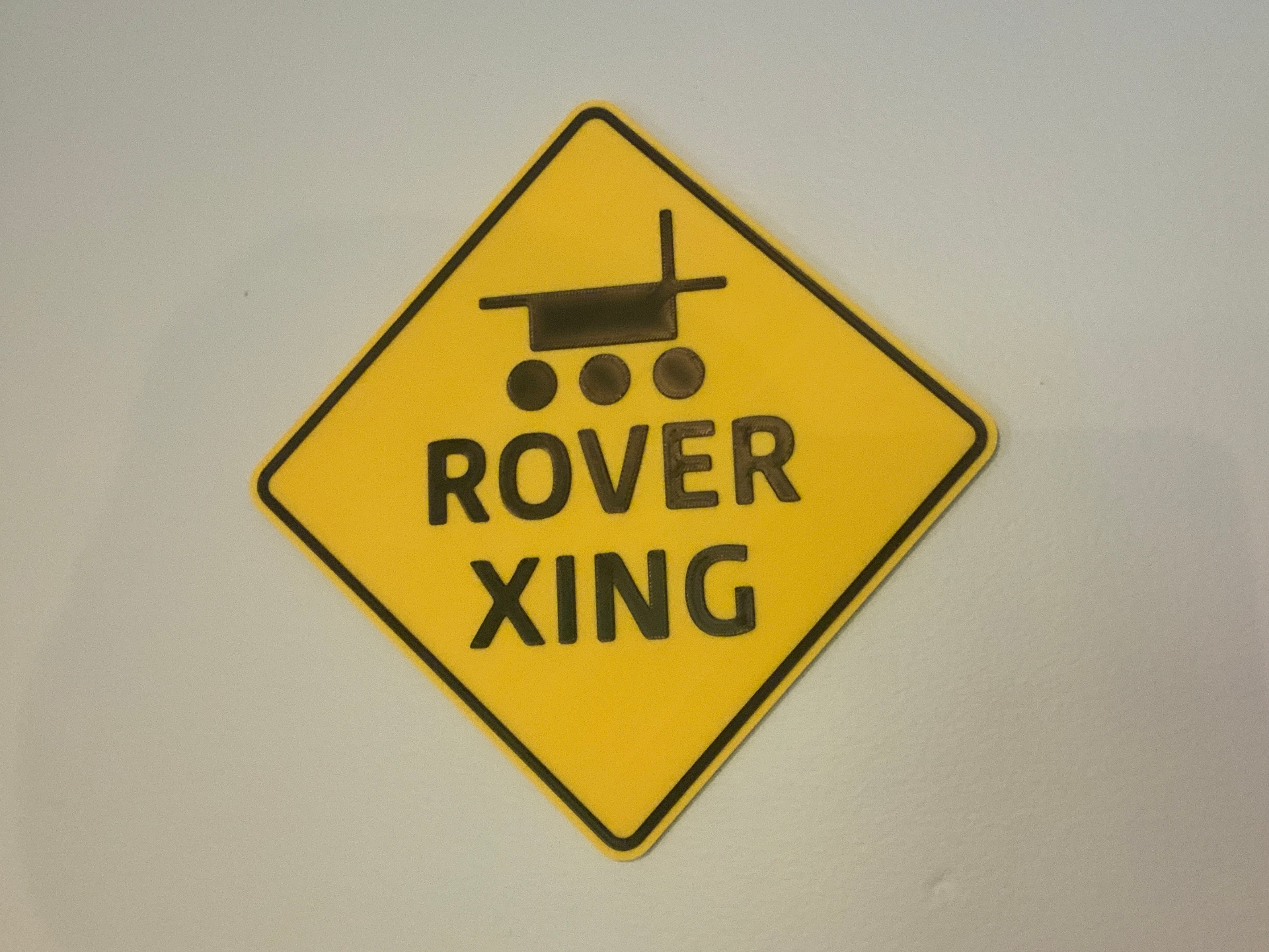 JPL Rover Crossing Wall Sign