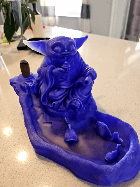Yoda-incense-backflow holder