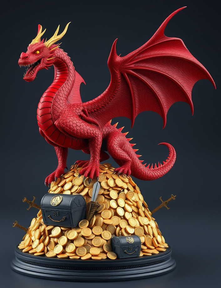 Dragon statue 龙雕像 "Draken"