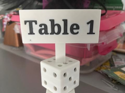 Bunco Table Maker Custom