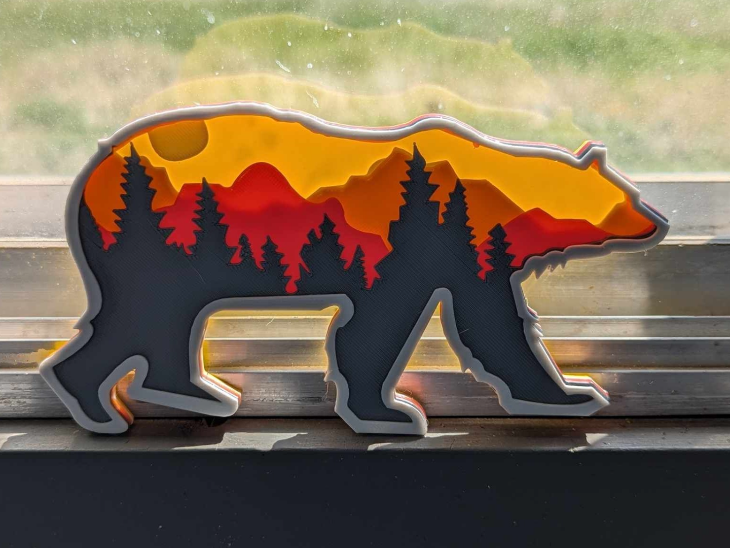 BEAR MULTILAYER 3D MODELS/ 3D LAYER/ 3D MANDALA