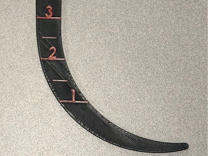 Ice Depth Gauge Measurement Tool Inches / Imperial