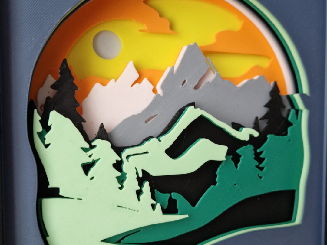 Mountains Shadow Box