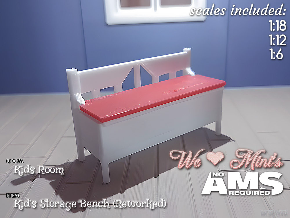 WLM - Kid's Toy Storage Bench