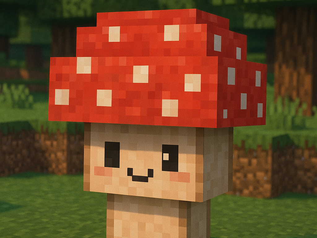 Mushroom keychain