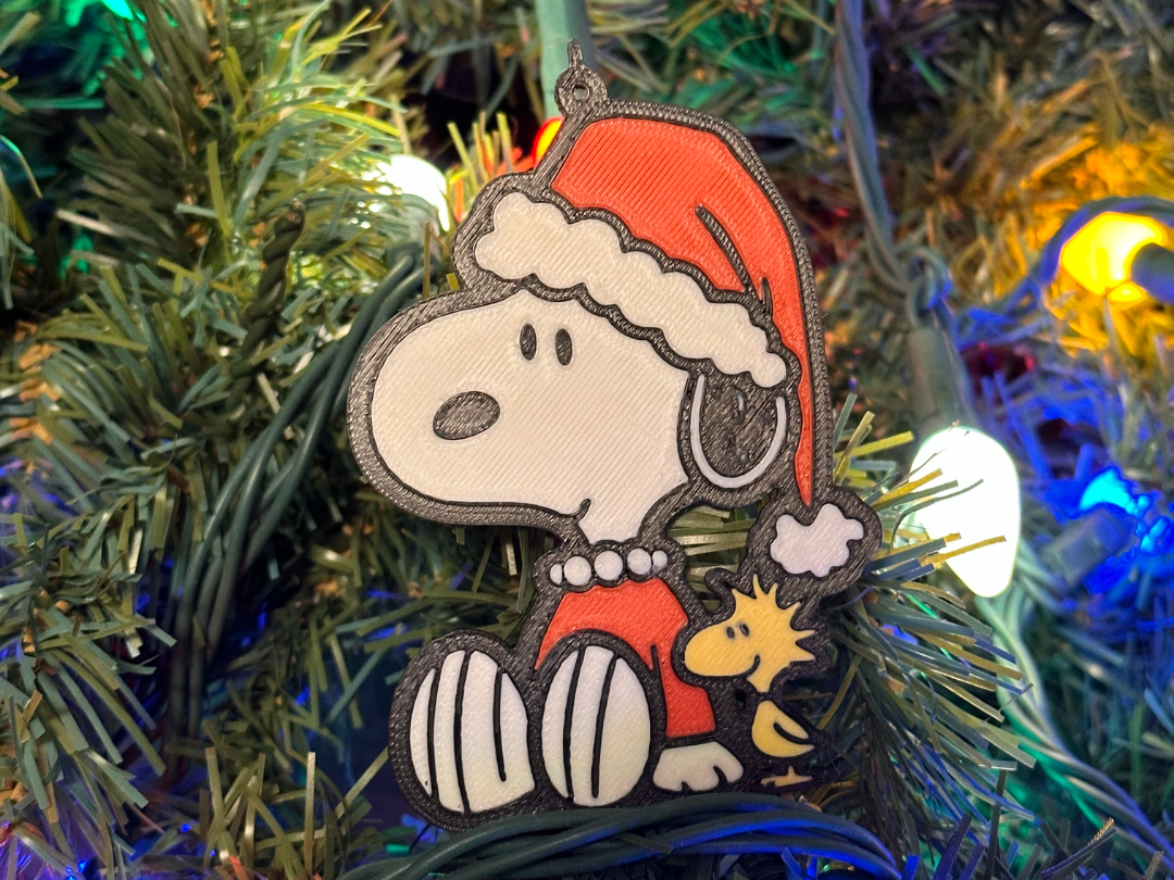 Snoopy and Woodstock Christmas Ornament