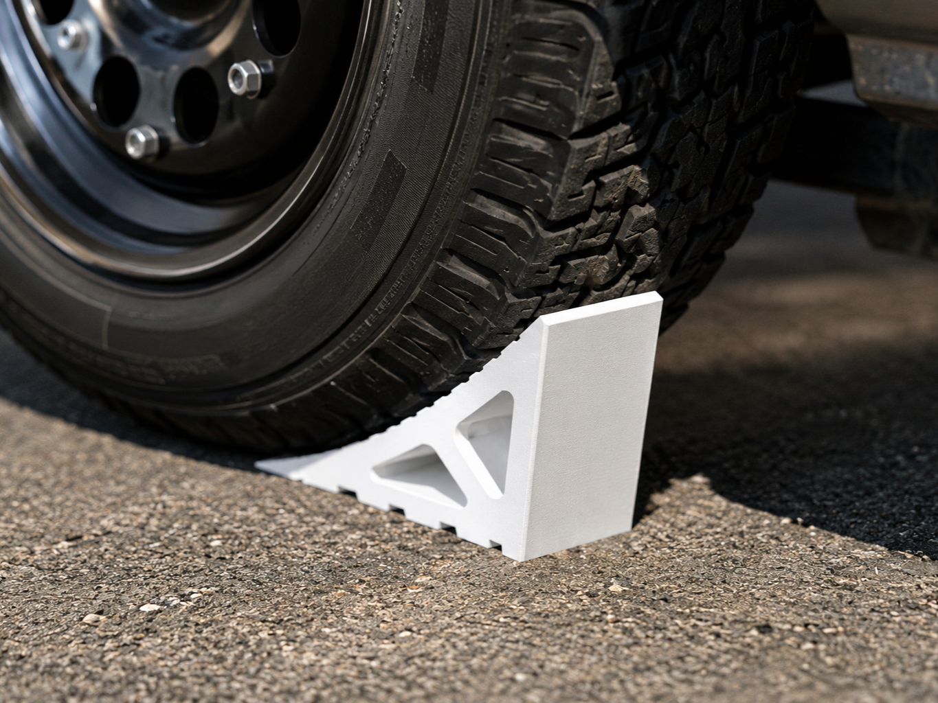 Wheel Chock - Wheel stop, Set 4 Sizes