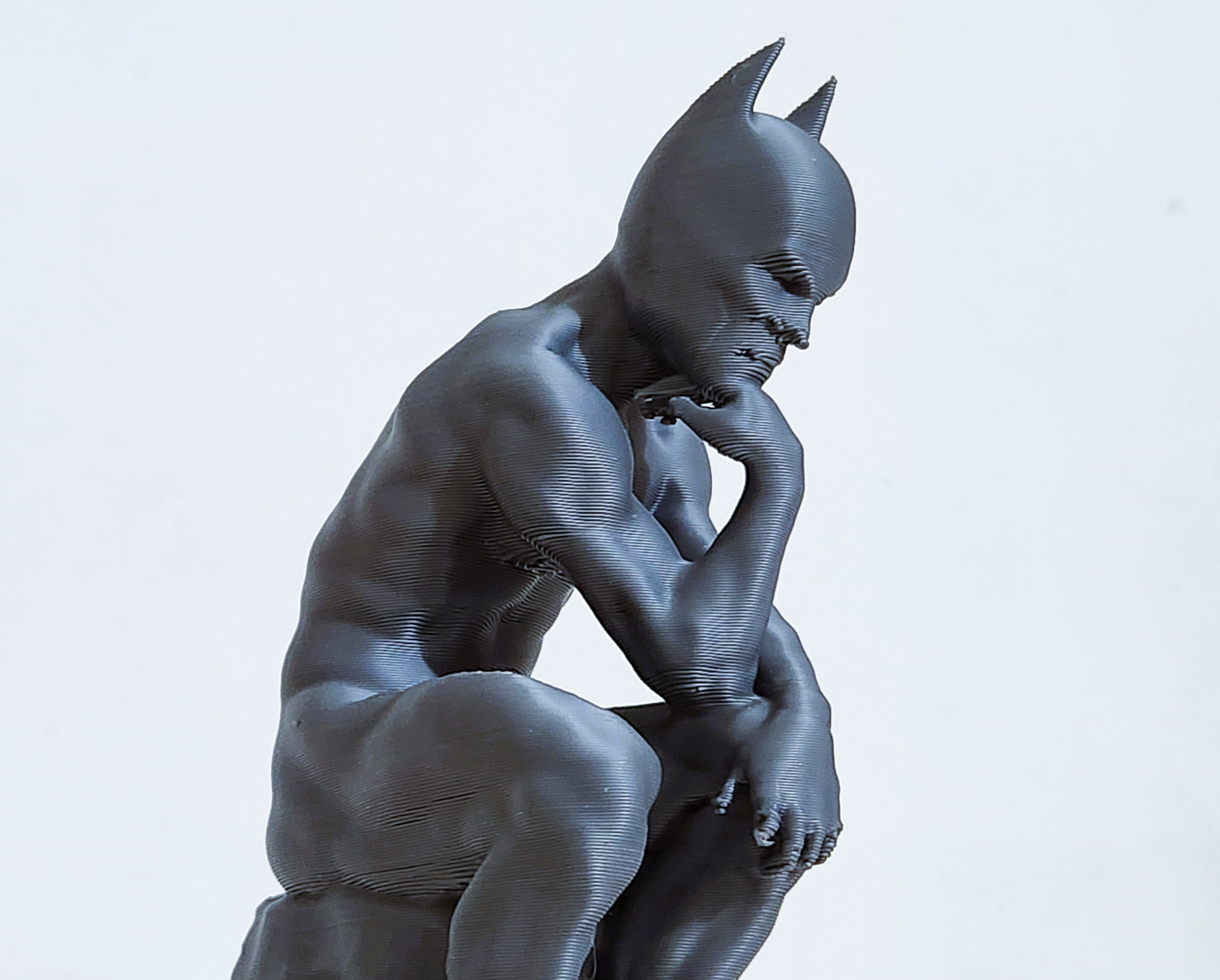 Batman the thinker statue