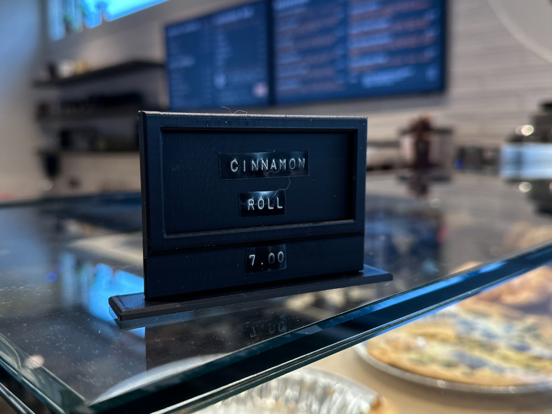 Product Display Label Holder Sign w/ Stand