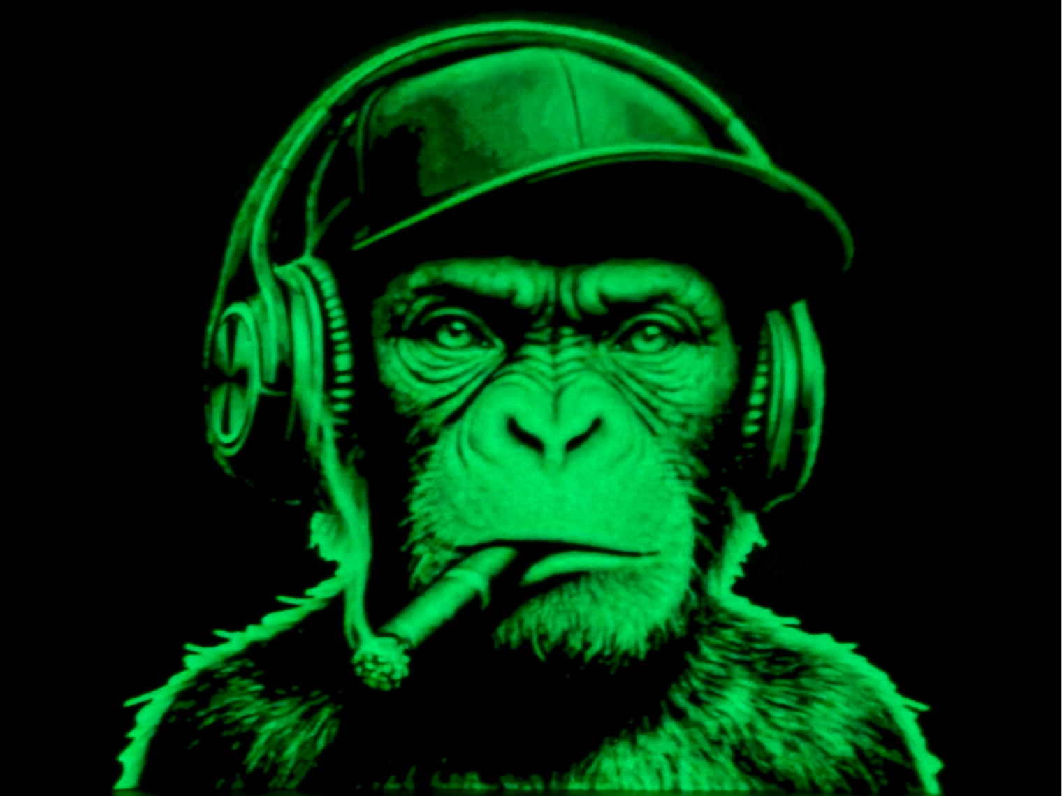 Hueforge CHIMPANZES Fluorescent