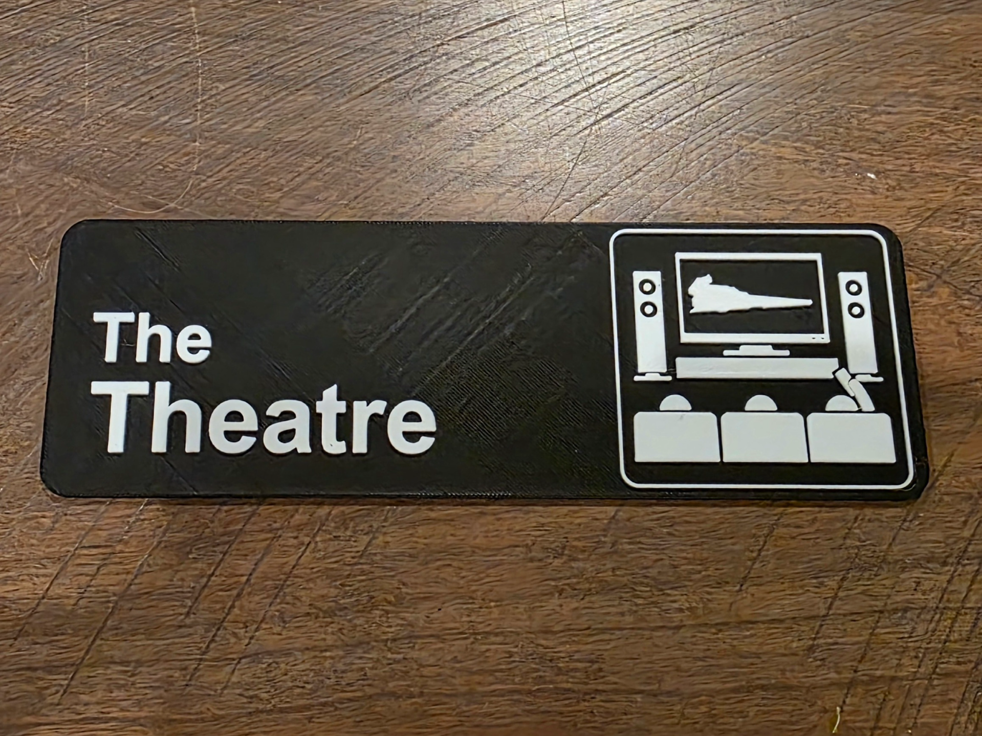 Star Wars Theatre Room Sign
