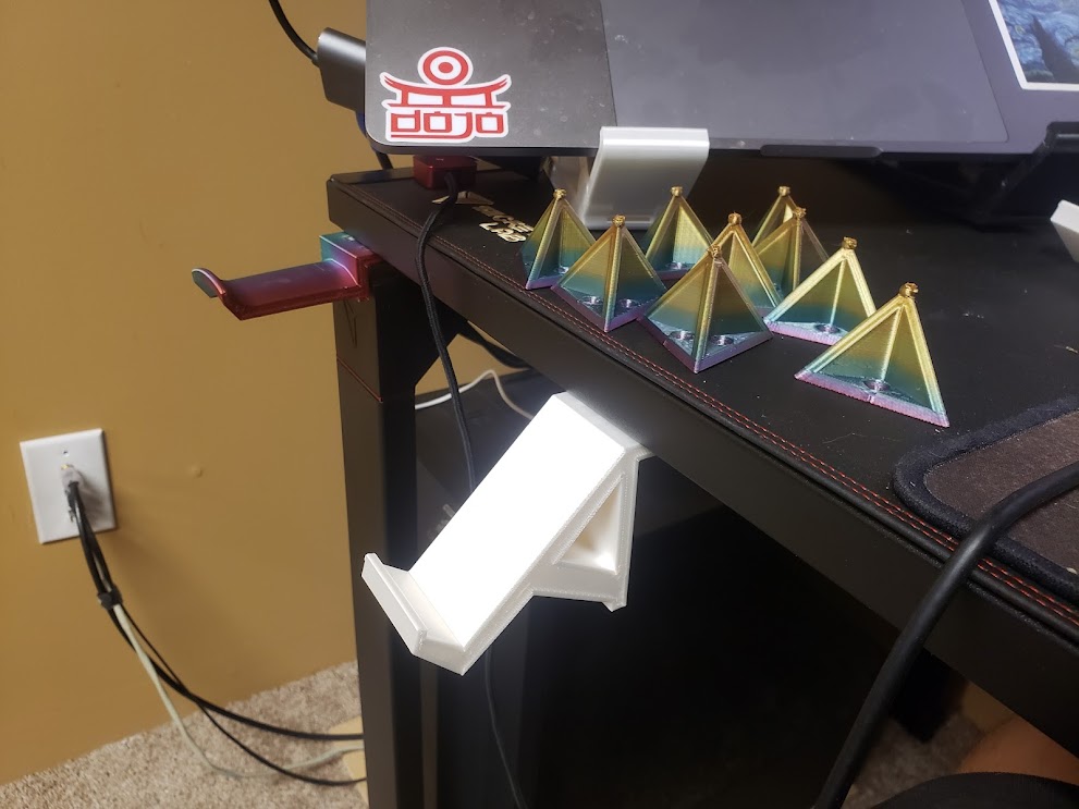 Magnetic desk game controller stand