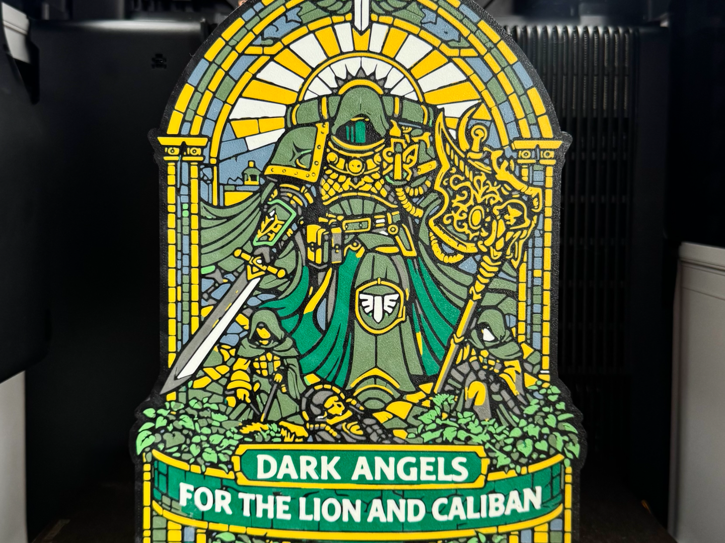 Dark Angels 40k Lightbox; Space Marine