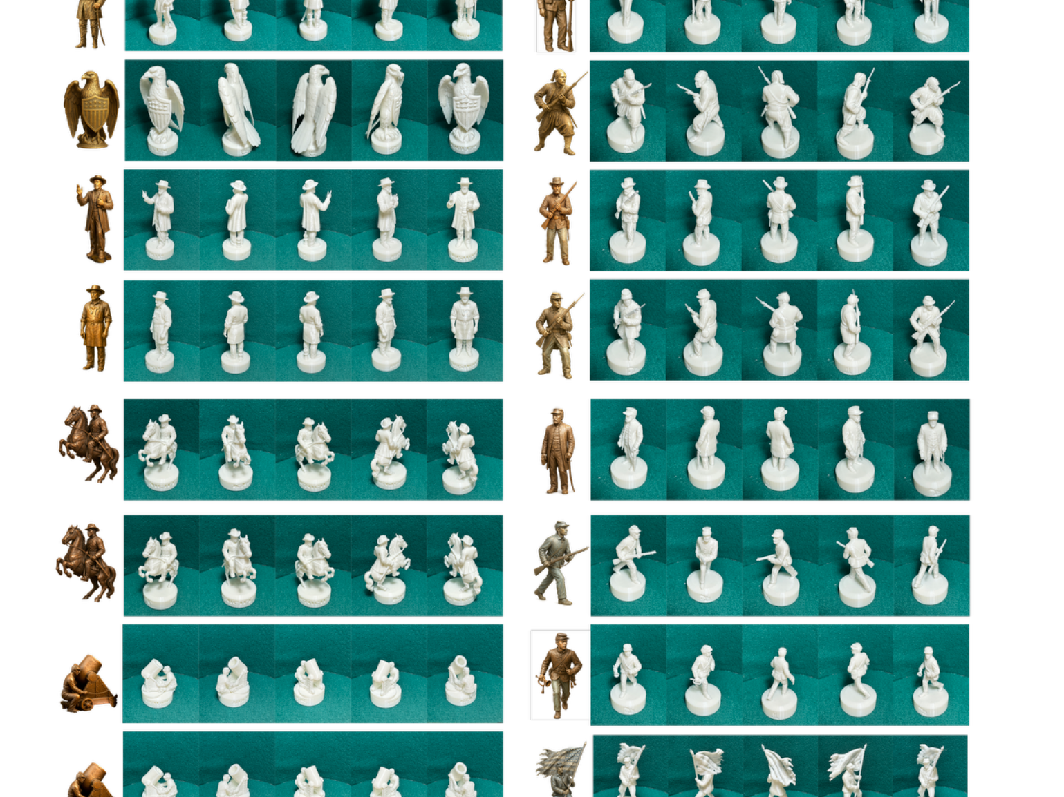 Civil War ~ Union Army ~ Chess Set