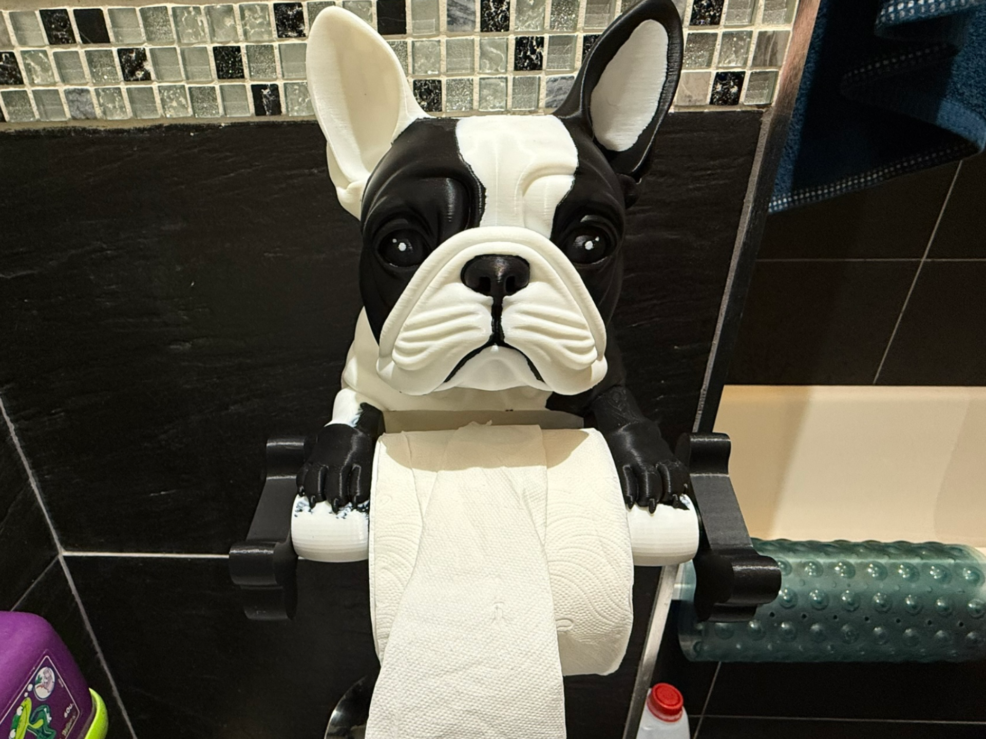 Porta rollos papel higienico para colgar  Bulldog
