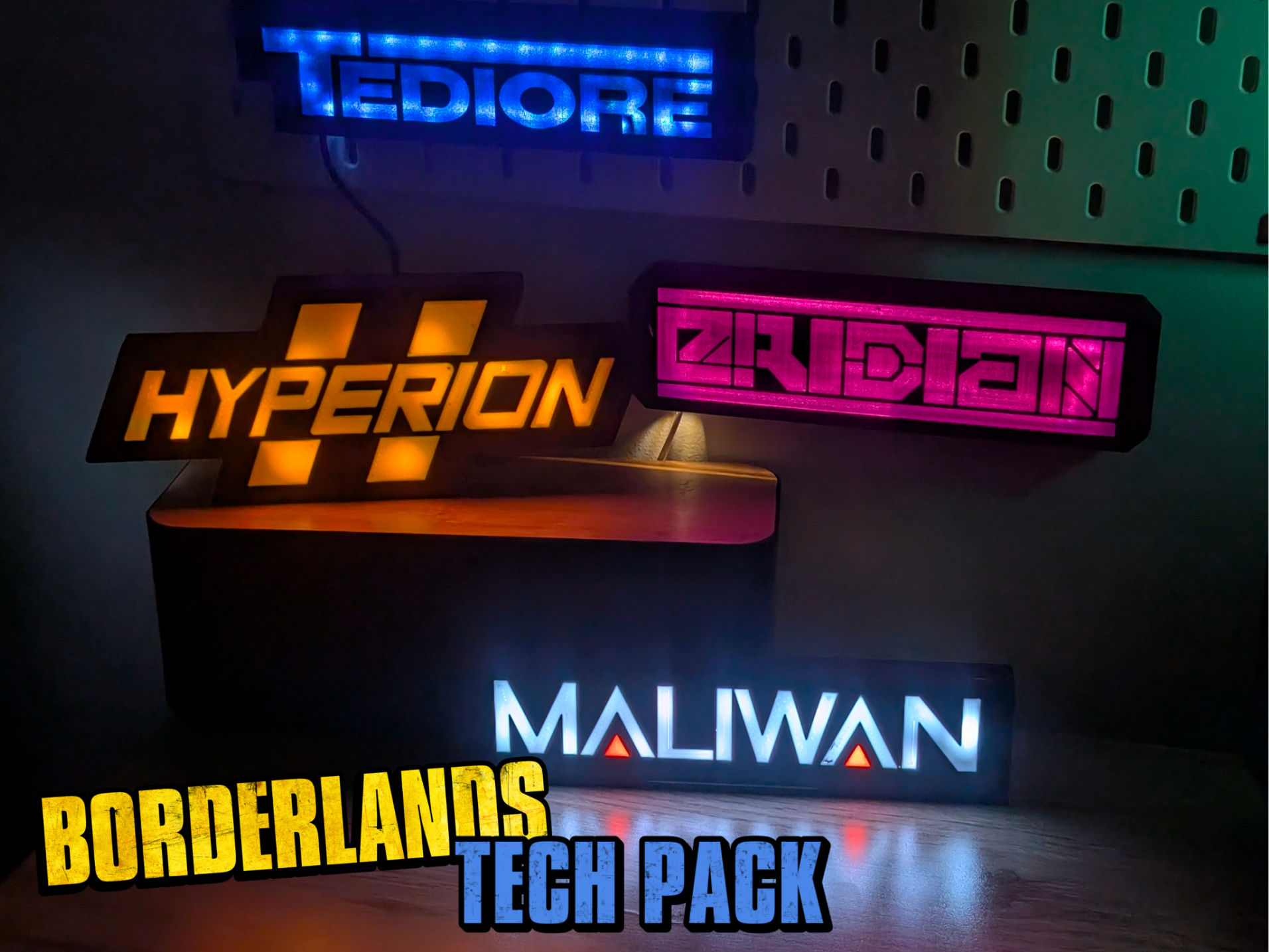 Borderlands LED Signs (Tech Pack)