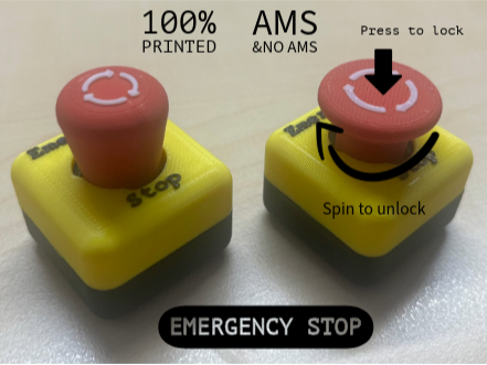 100% printed Emergency-Stop(works like a real one)