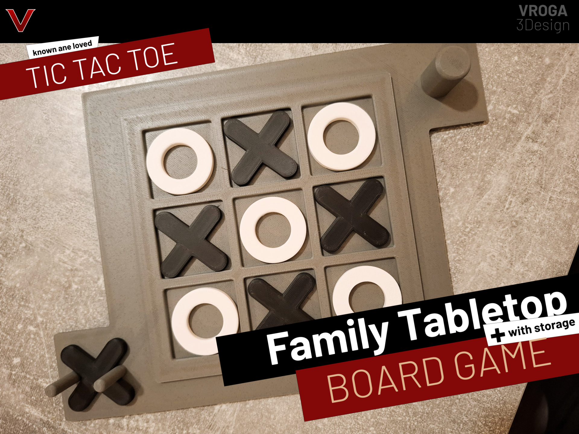 TIC TAC TOE family tabletop board game