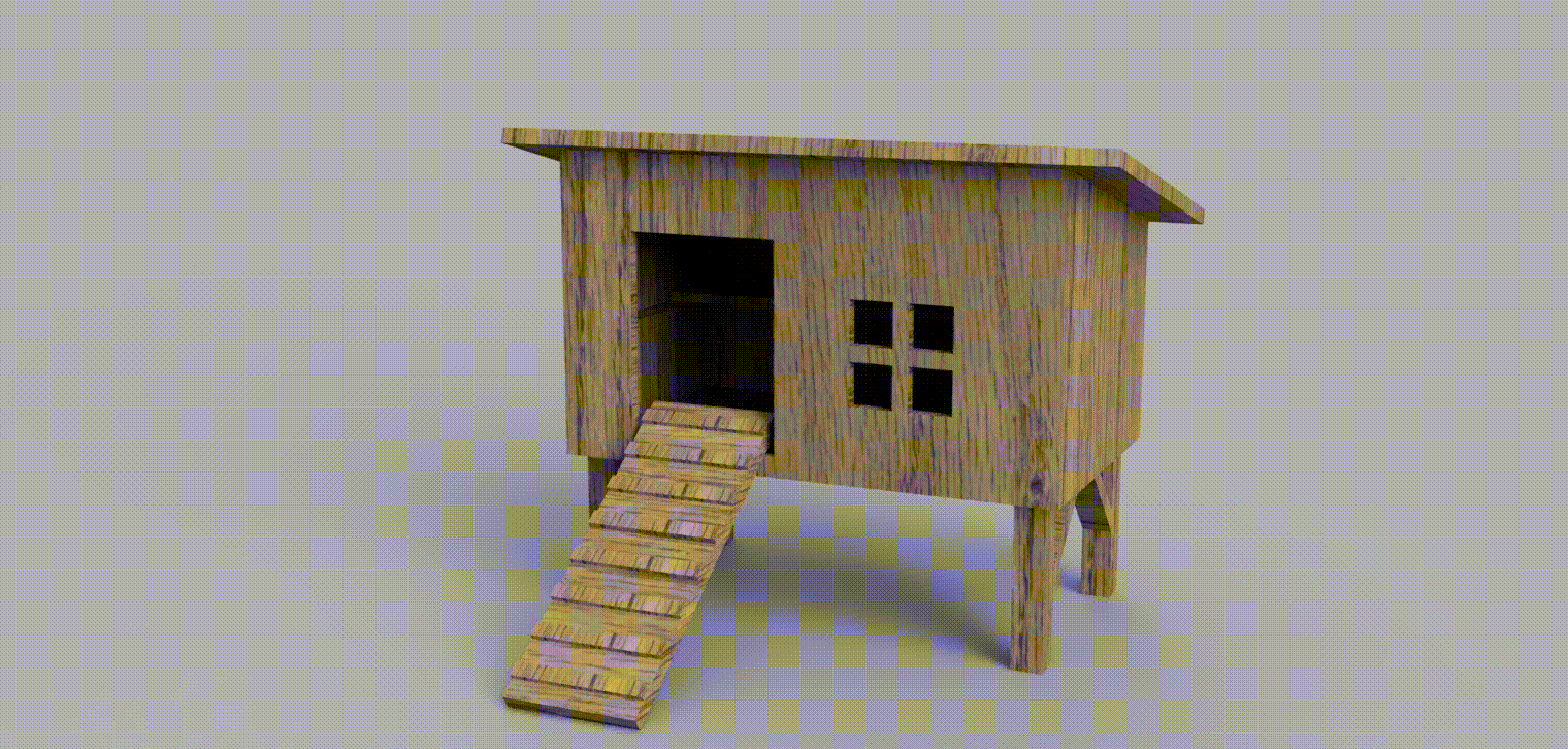 Hühnerstall Miniatur