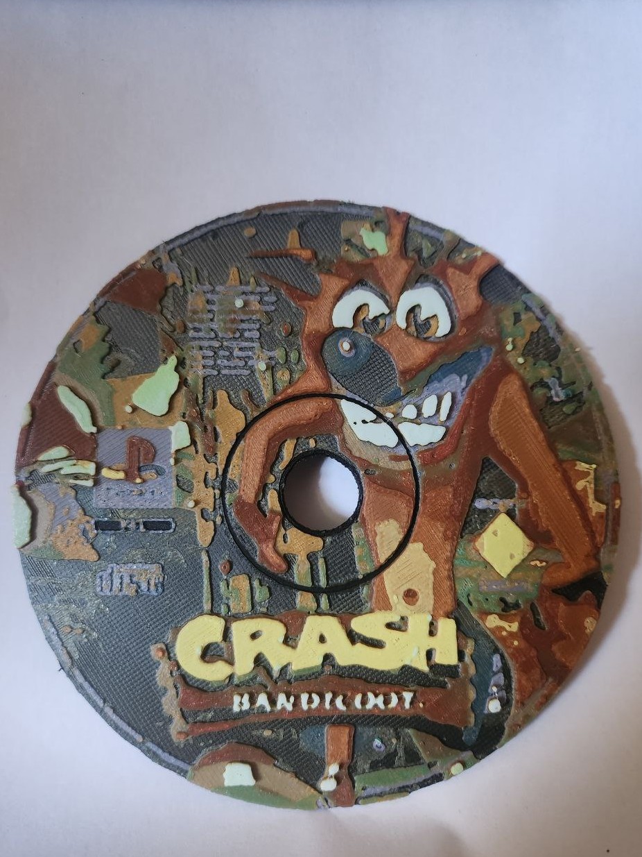 Crash Bandicoot - PS1 Disk - HueFroge