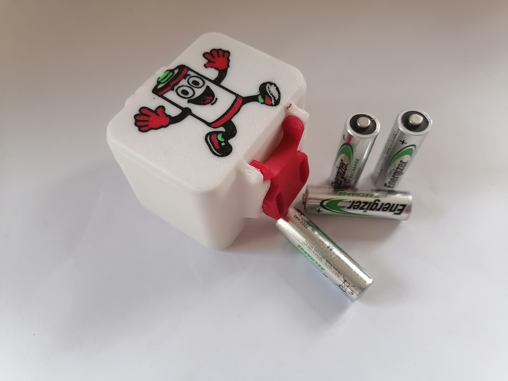 Batterie Box für 12 Akkus AA