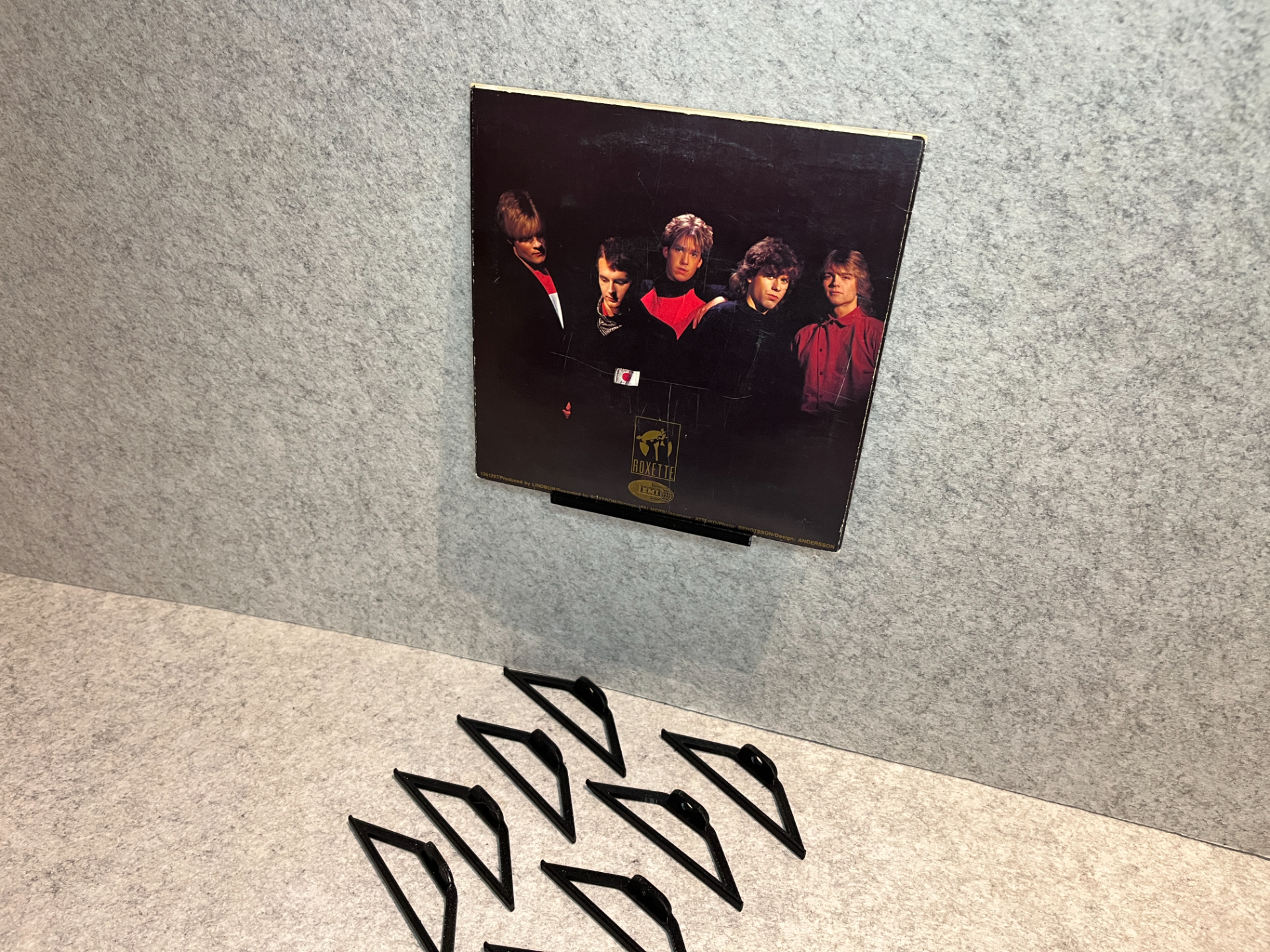 Vinyl disc display wall holder stand
