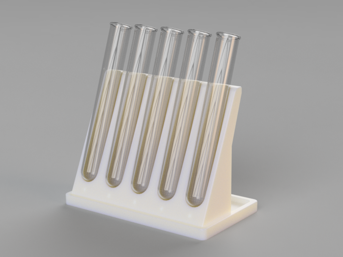 Numerical Laboratory Test Tube Holder Tilted