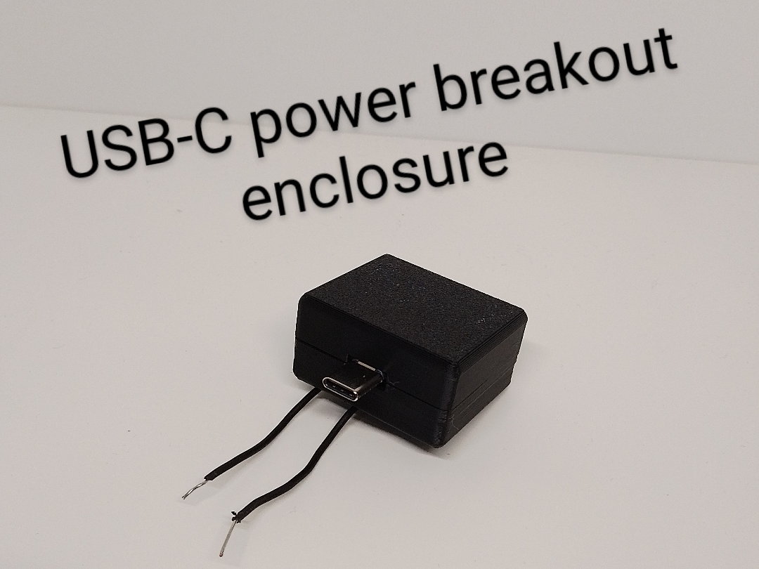 USB-C power breakout enclosure