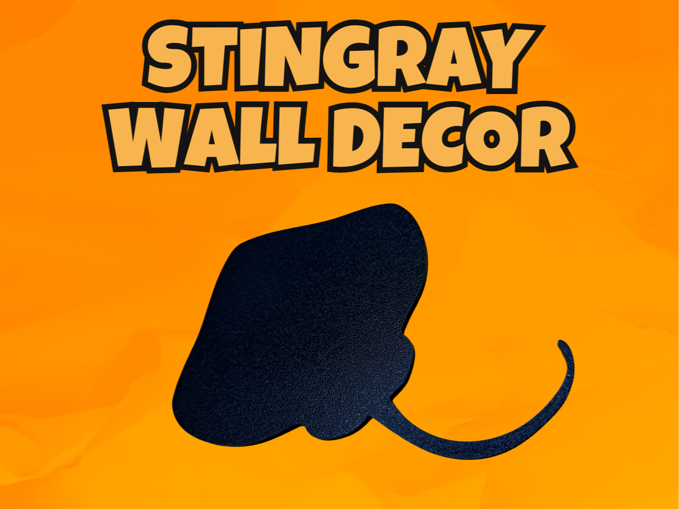 Stingray Outline Wal Decor
