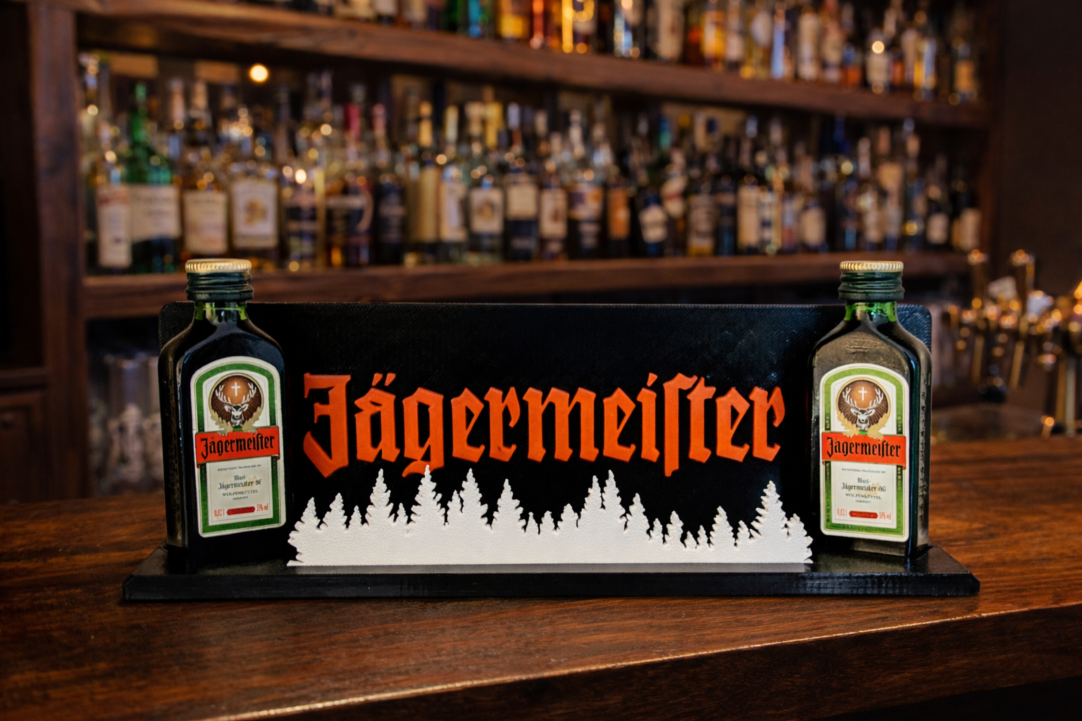 Jägermeister Mini Bottle Display – Bar Decor
