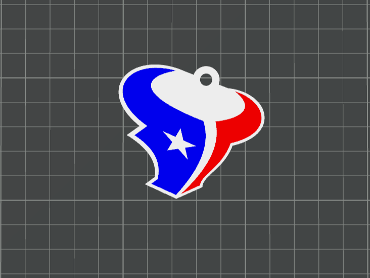 Texans Keychain / Necklace