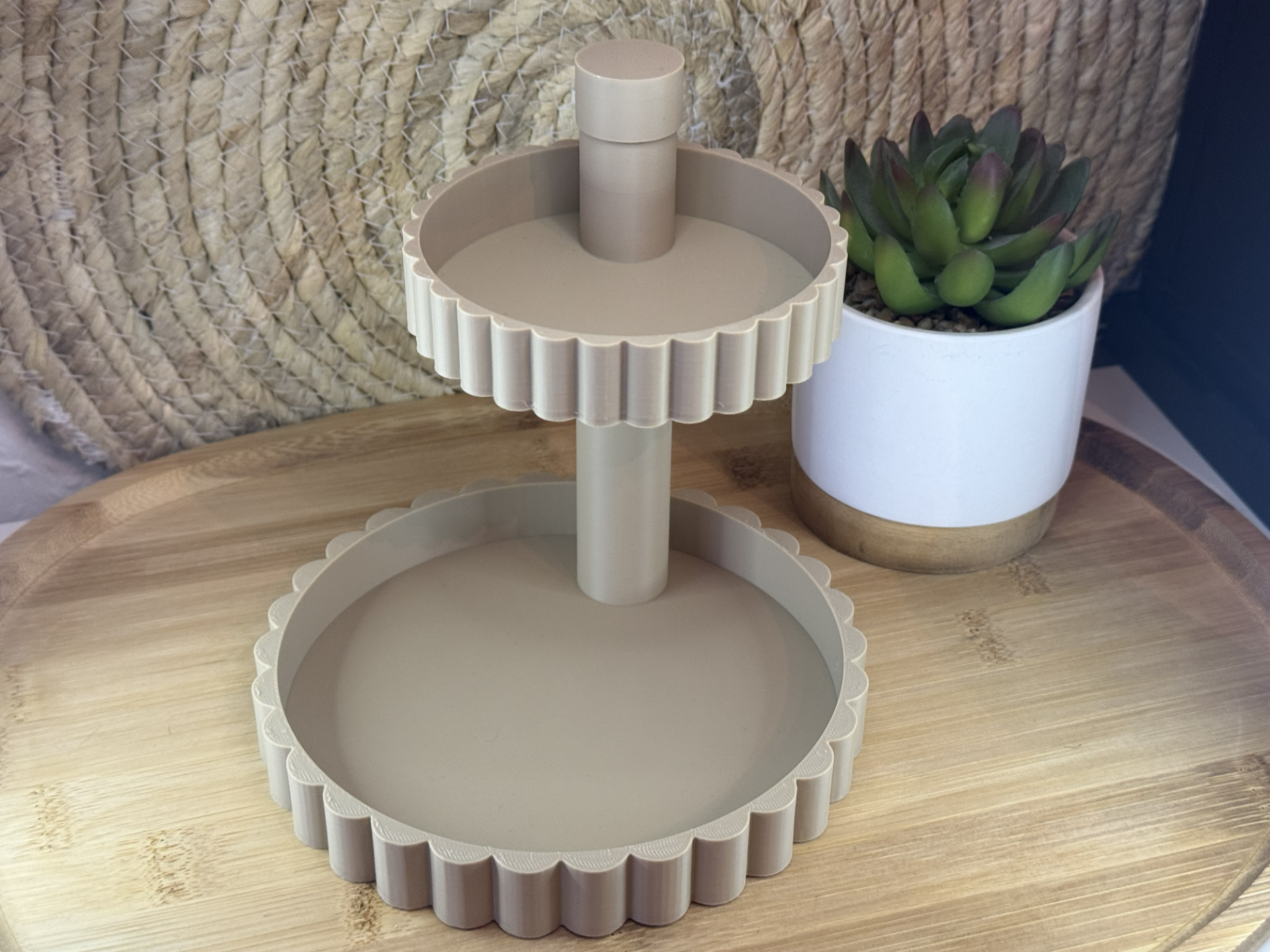 Modern Two-Tier Tray | Minimalist Home Decor