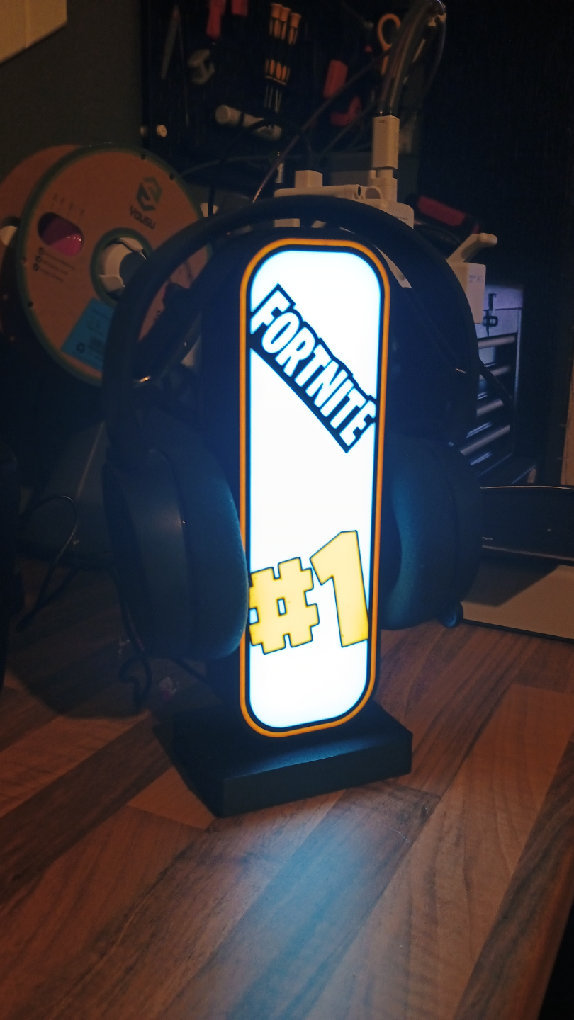 Fortnite headset lightbox faceplate