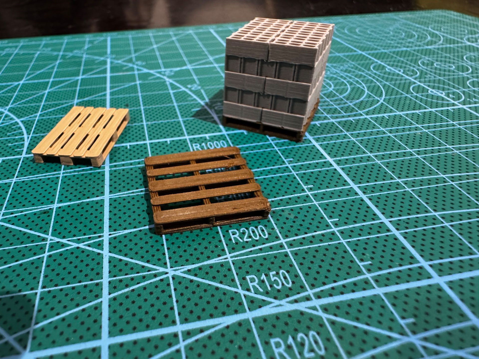 palette bois vide diorama 1/50