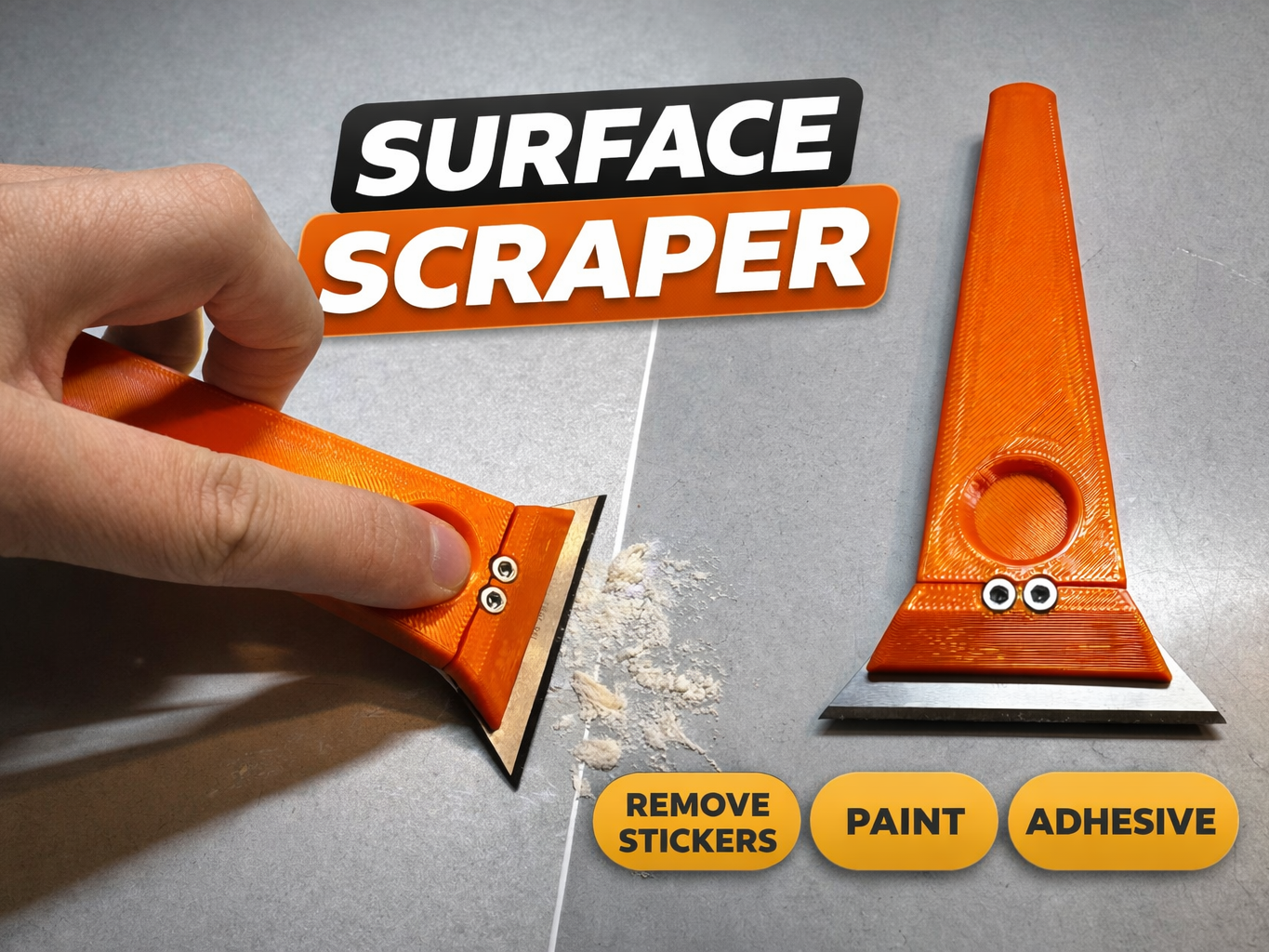 Surface scraper for stanley 11-921