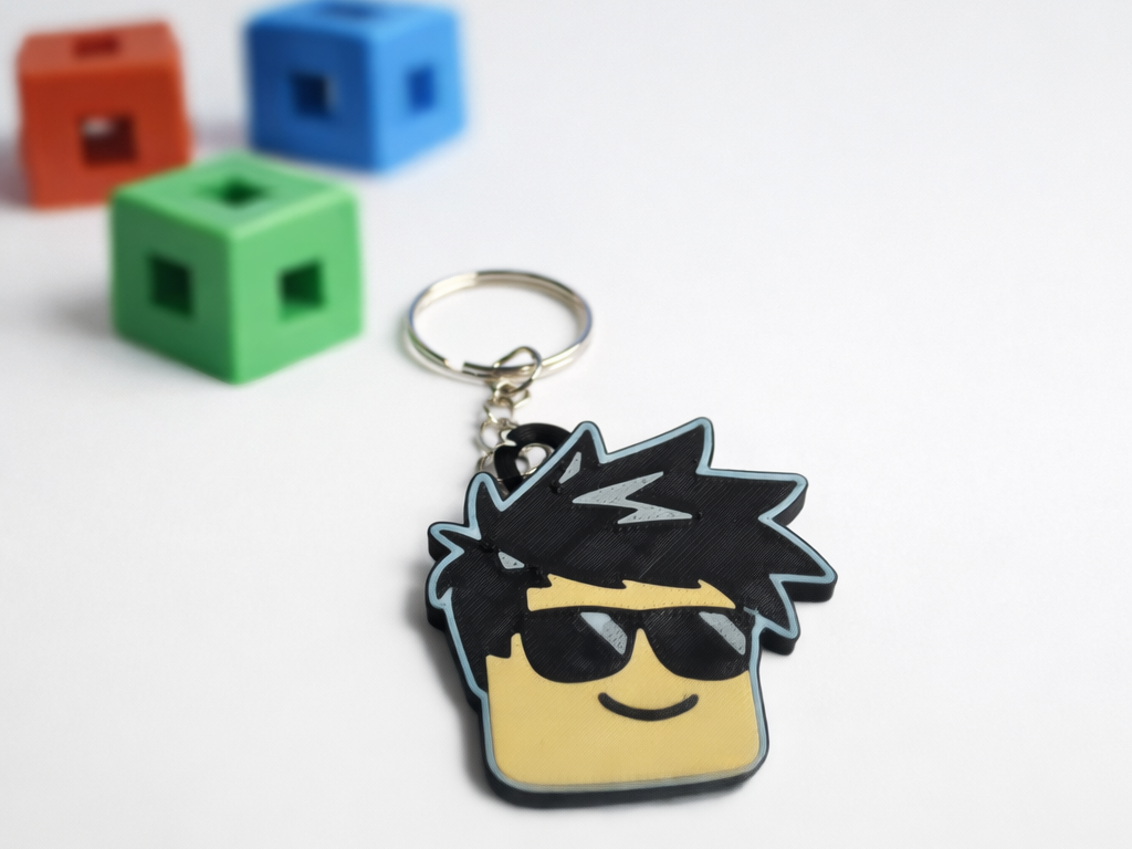Roblox - inspired keychain