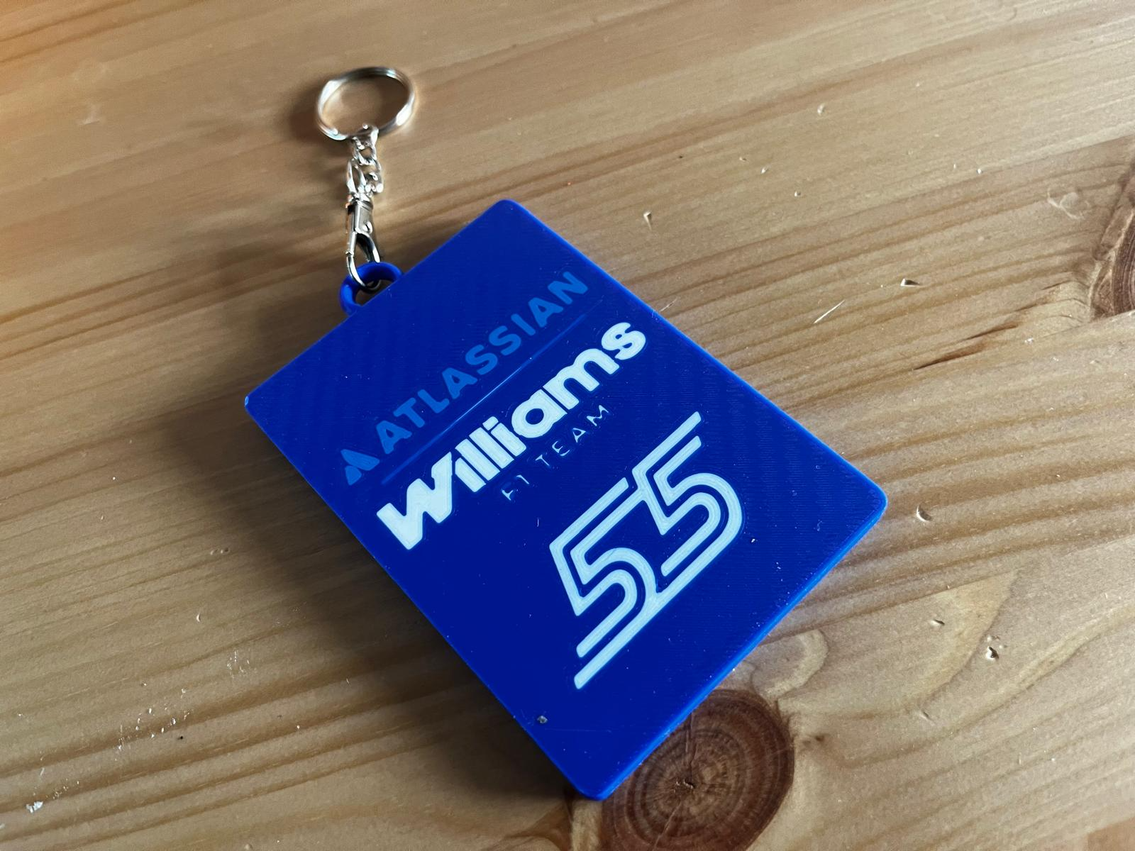 Photocard Holder - Williams F1 - Carlos Sainz 55