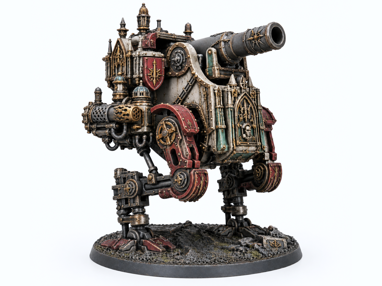 Cities Siege Walker  Gothic Steam Cannon Platform